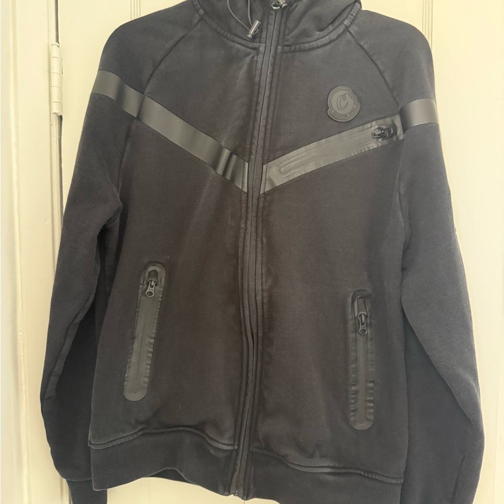 Men's Black zip up Cookie Jacket hoodie - Picture 11 of 11